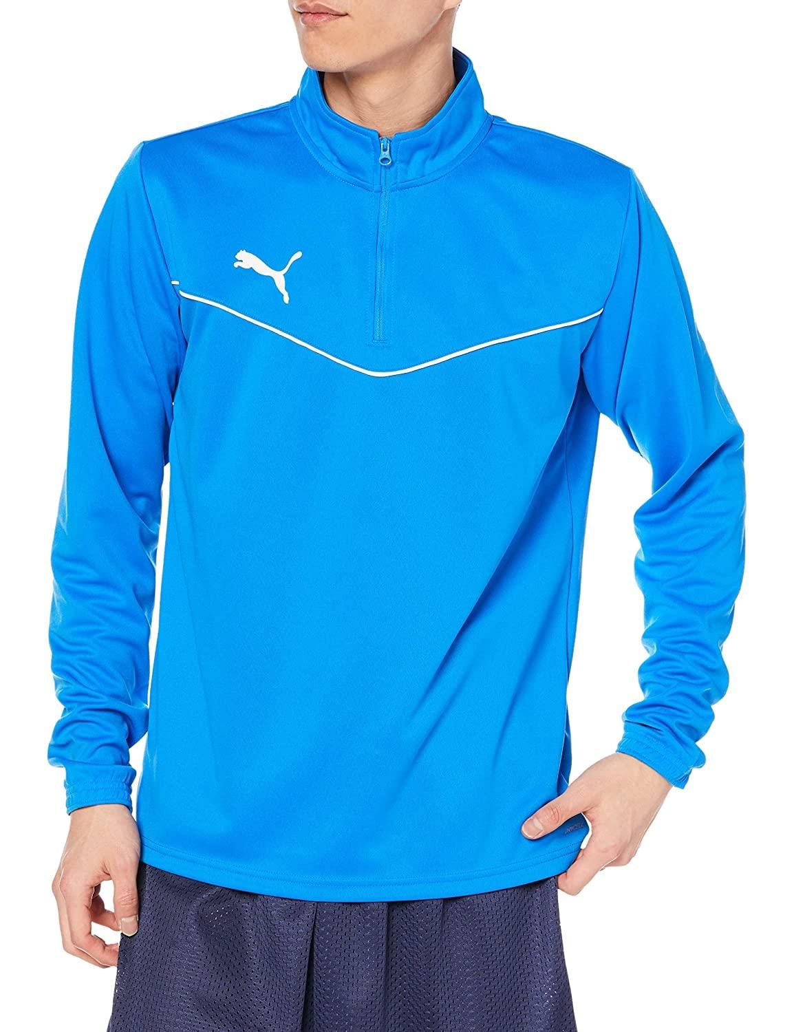 お得，本物保証 【新品・2営業日で発送】PUMA プーマ TEAMRISE_1／4_ジップトップ (657643) 色 : ELECTRIC_BLU サイズ : XXL その他