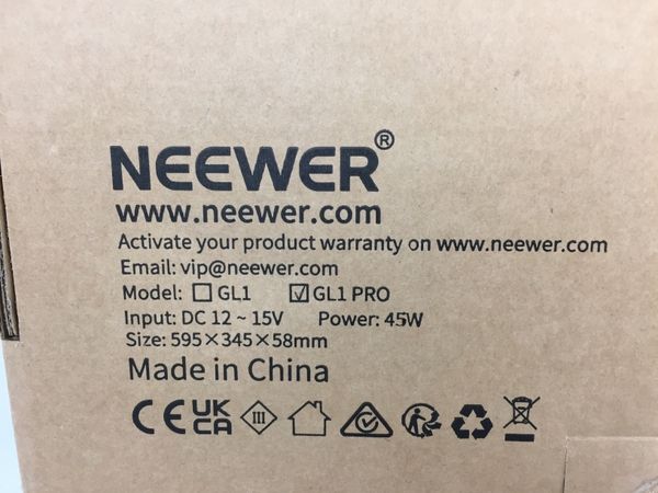 未使用 NEEWER GL1 PRO 撮影用ライト ニューワー 照明 機材 N7799485