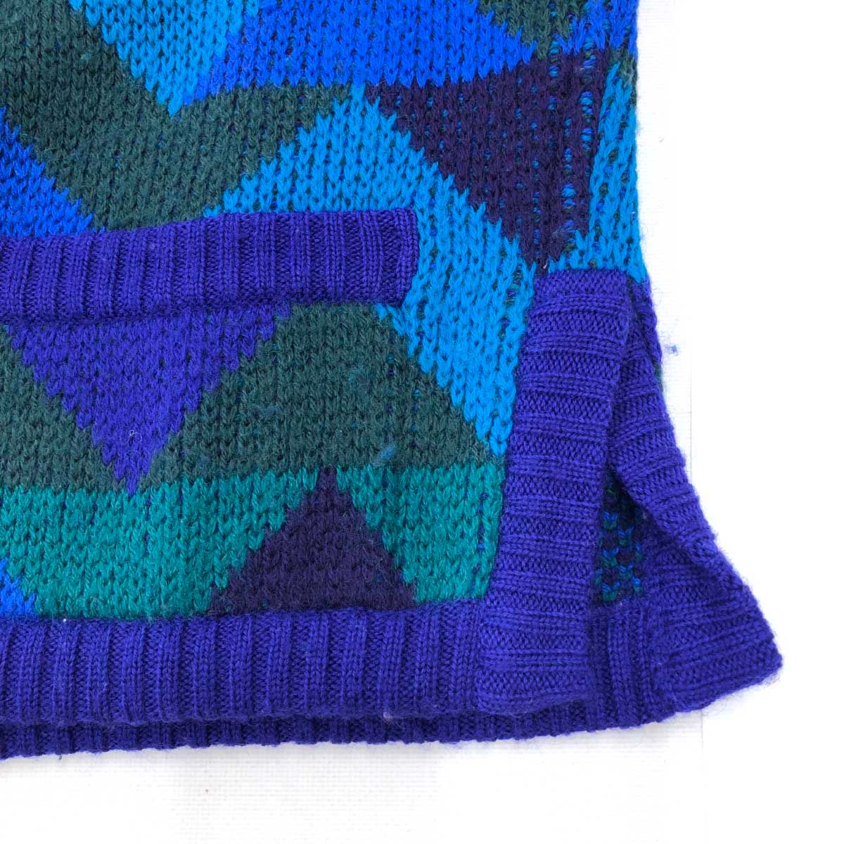 良好 MISSONI ミッソーニ ニットジャケット マルチカラー/ブルー