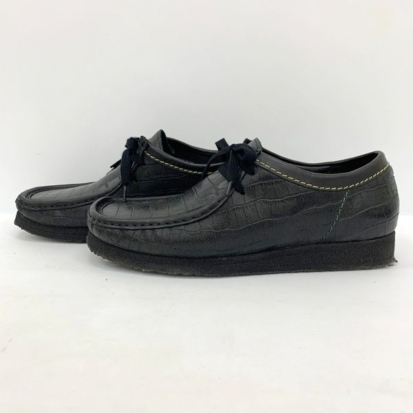 WACKO MARIA×clarks クロコダイルエンボスレザーワラビー シューズ
