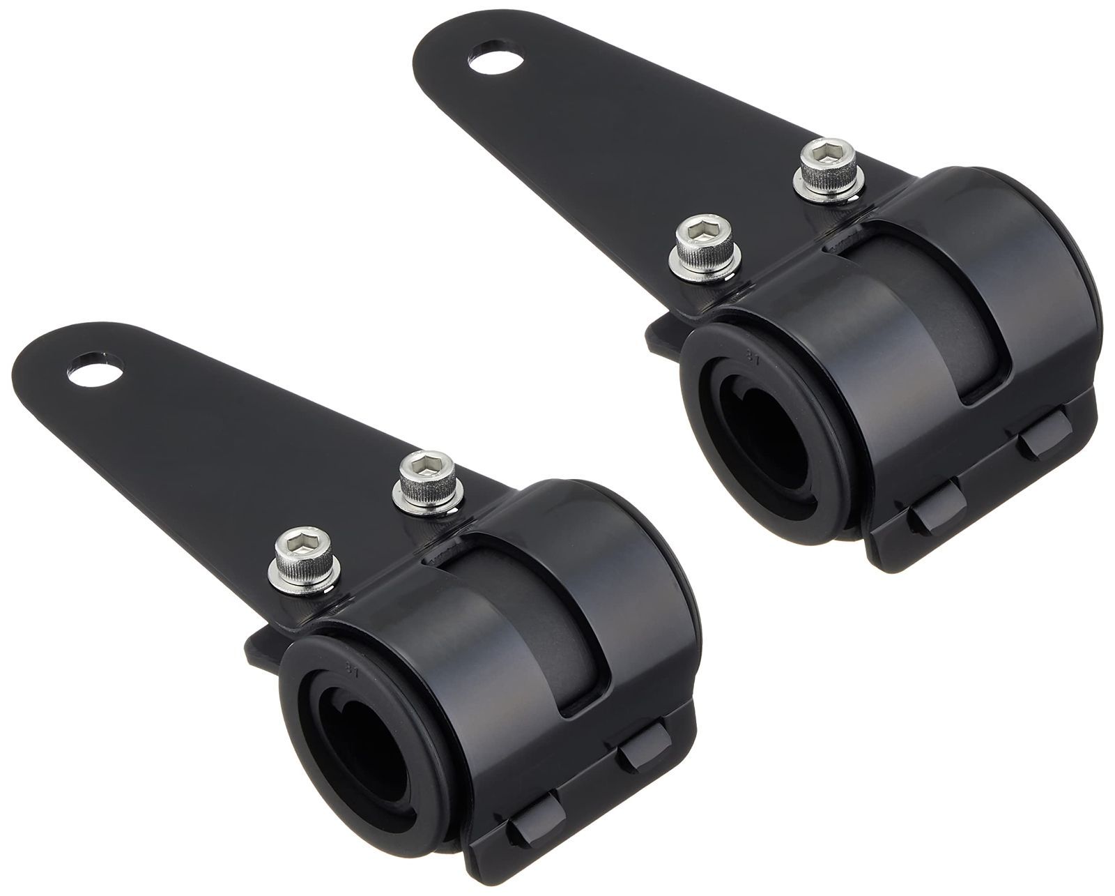 キジマ(Kijima) バイクパーツ ヘッドライトステー カスタム 27-39mm アルミ製 ブラック 205-0061B