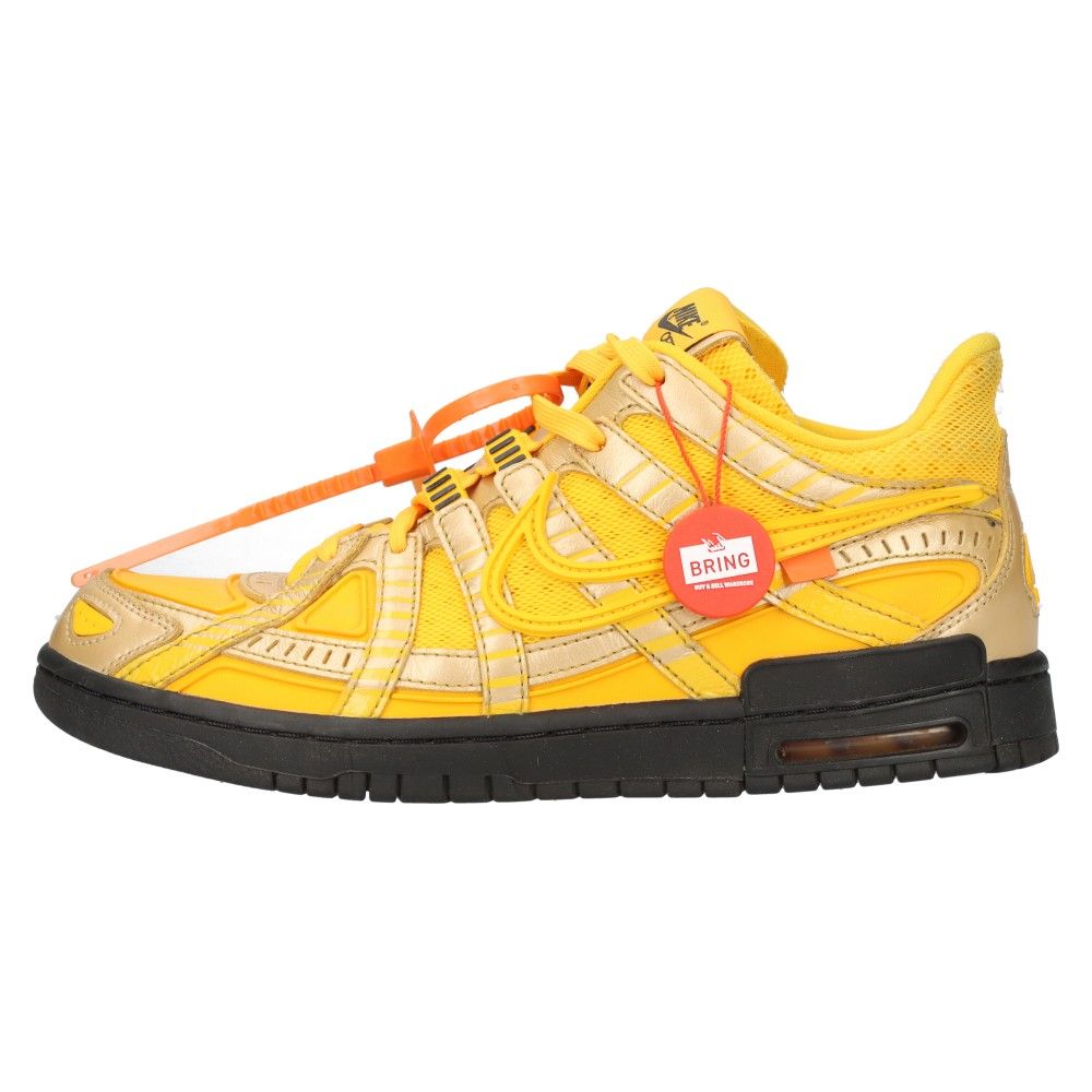 NIKE (ナイキ) ×OFF-WHITE AIR RUBBER DUNK LOW UNIVERSITY GOLD ナイキ オフホワイト  エアラバーダンク ローカットスニーカー イエロー CU6015-700 US9/27.0cm - メルカリ