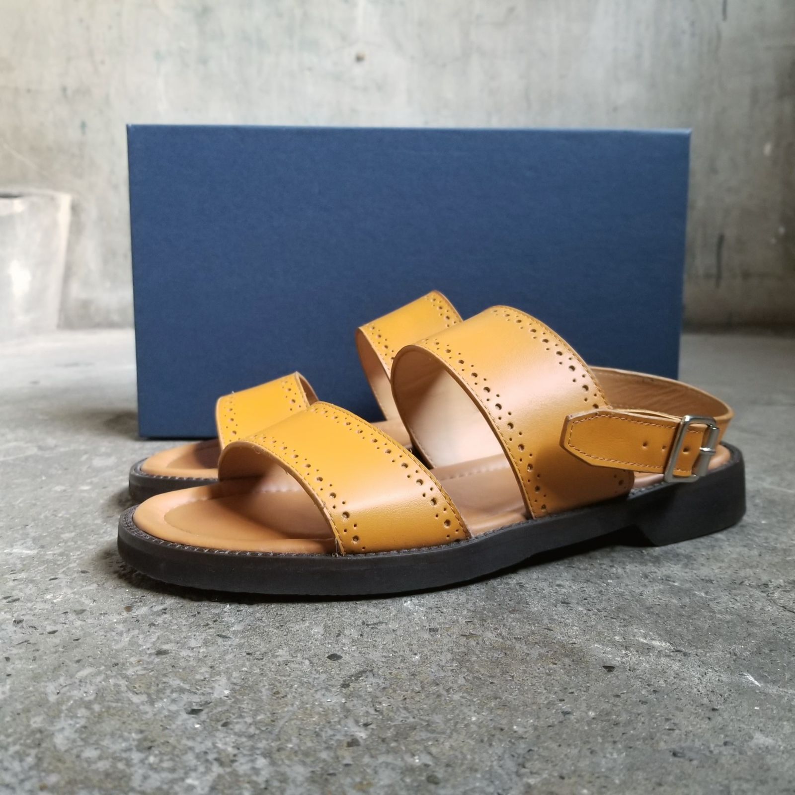 Tricker's SANDAL Art.05 / PAPAYA CALF 40 トリッカーズ サンダル