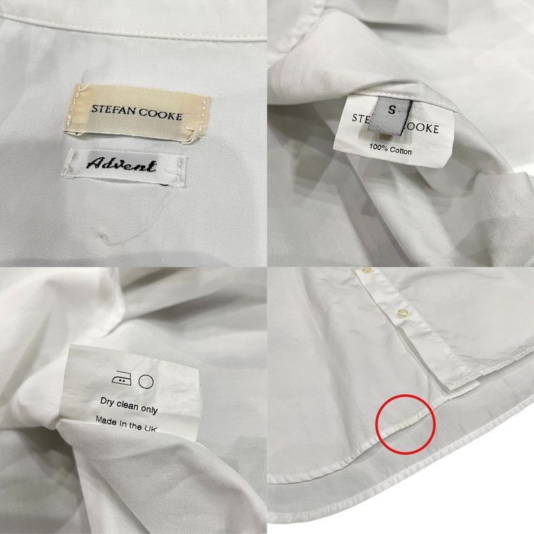 STEFAN COOKE 21SS コットンブロード変形襟ロングカフスシャツ