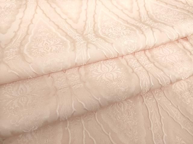 平和屋着物●上質な色無地 立涌花地紋 虹色 正絹 DAAY1411ps