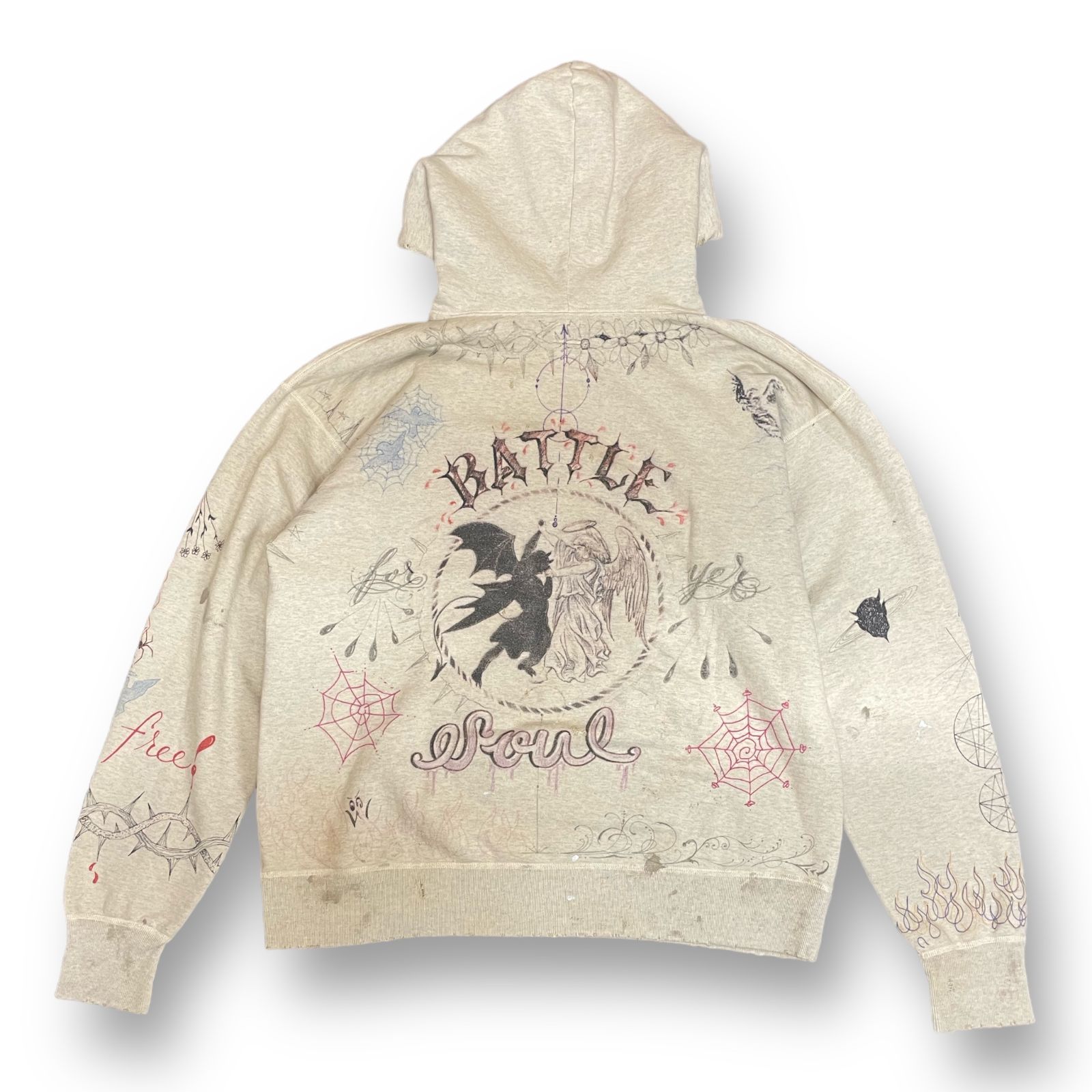 SAINT MICHAEL DR.WOO 21AW SM-A21-0000-056 コラボ スウェット 