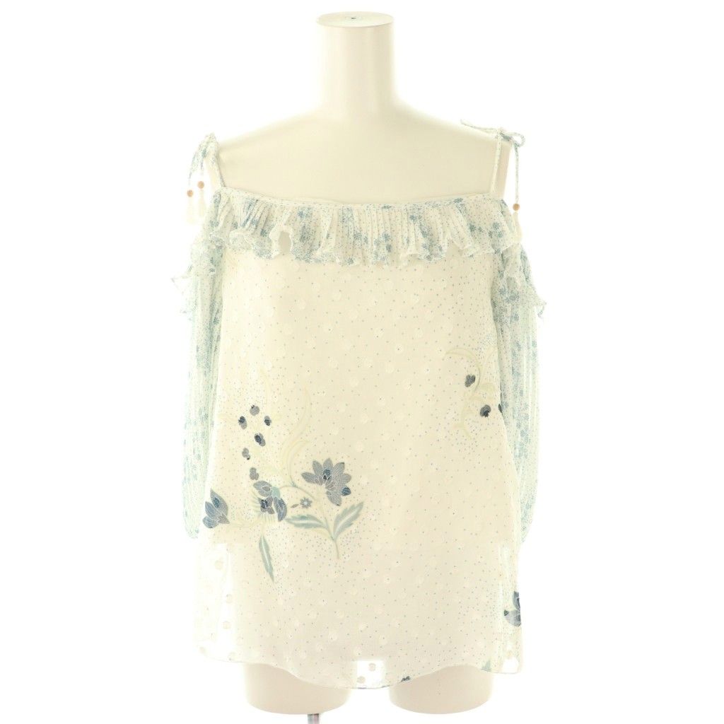 【未使用品】SEE BY CHLOE/レースブラウス/size34/ホワイト シーバイクロエ レディース ブラウス SEE BY CHLOE ブランド