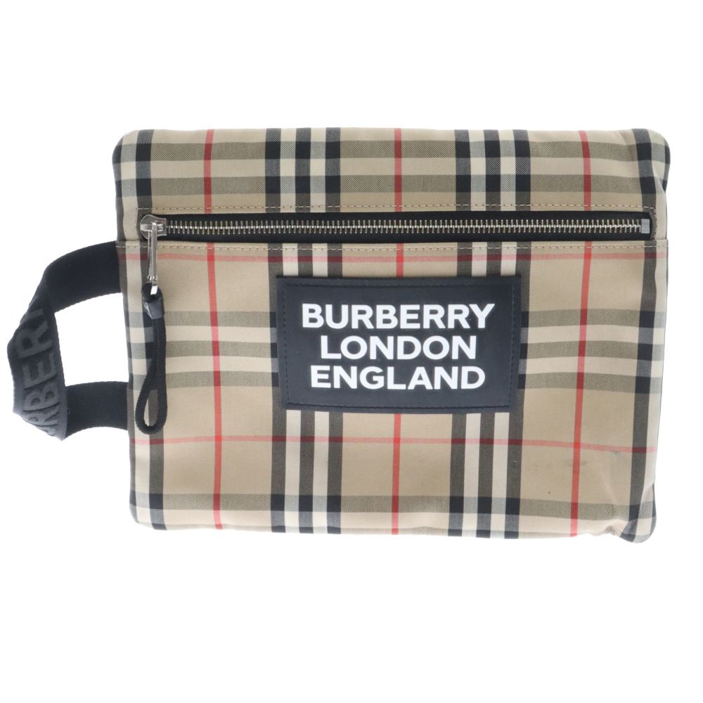 BURBERRYS　バーバリー　ポーチ　クラッチバッグ　ヴィンテージ　チェック Amazon | [BURBERRY] (バーバリー) ロゴ チェック ポーチ