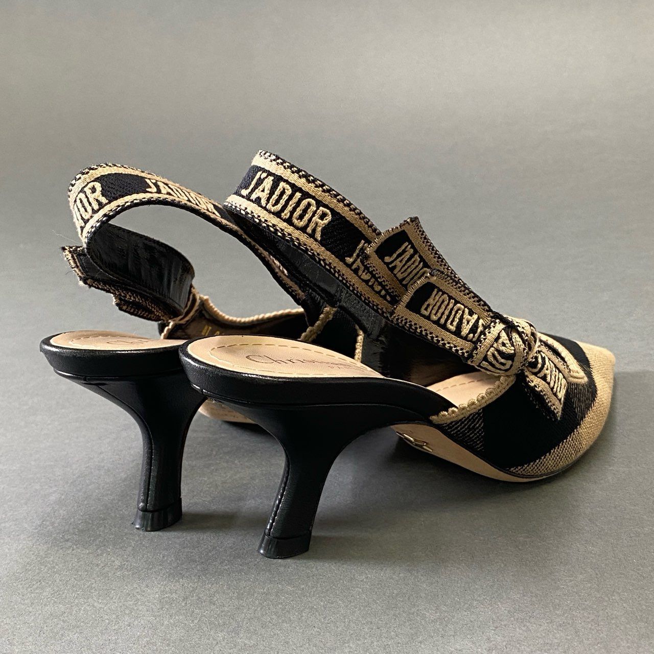 ☆超美品】J´ADIOR スリングバックパンプス6.5cmヒール 36