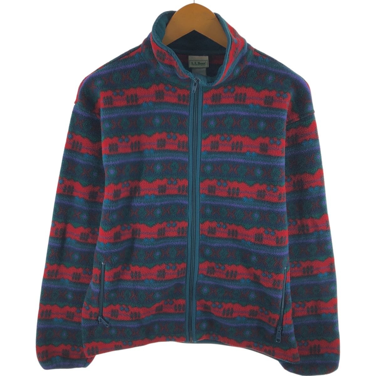 古着 70~80年代 エルエルビーン L.L.Bean 総柄 フリース