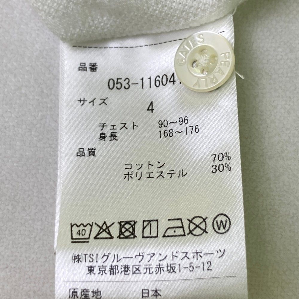 サイズ：4 PEARLY GATES パーリーゲイツ 半袖ポロシャツ
