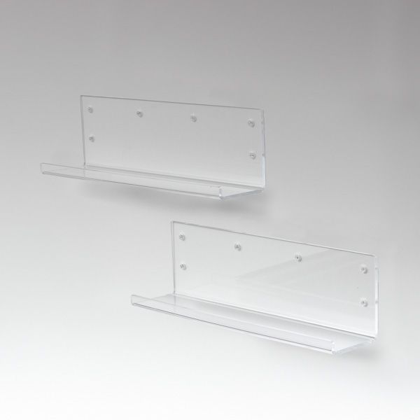 アクリリックウォールシェルフ 約幅60cm深型2個組 完成品
