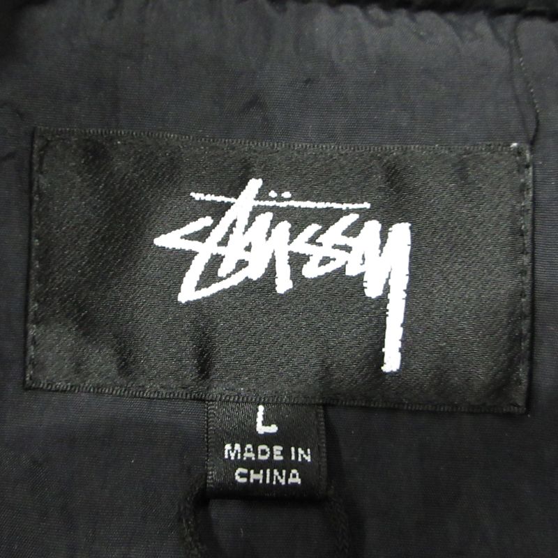 STUSSY ステューシー シェルパ リースベスト 118468 パープル サイズ L 95