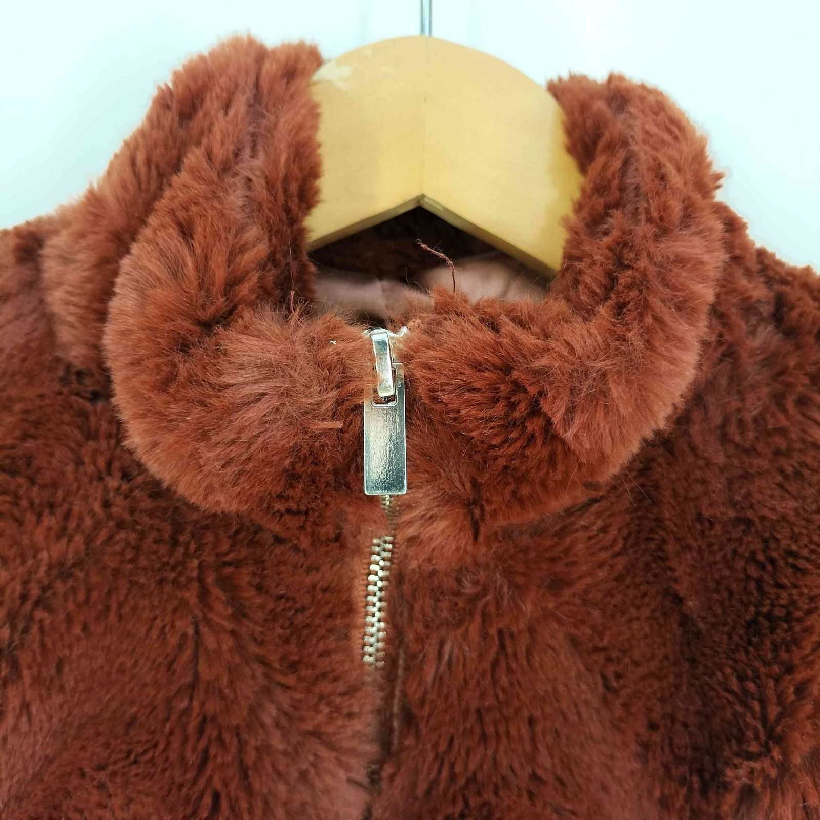 USED古着(ユーズドフルギ) west of melrose フェイクファー クロップドジャケット レデ 中古 古着 0945 ユーズドフルギ USED古着 west of melrose フェイクファー