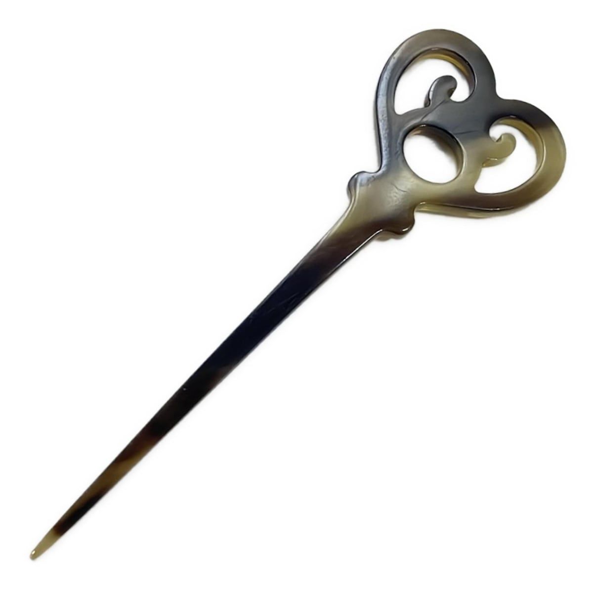 HERMES かんざし ヘアアクセサリー ※訳あり HERMES(エルメス) アクセサリー美品 ロカイユ ベージュ かんざし