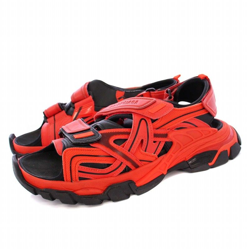バレンシアガ BALENCIAGA TRACK SANDAL トラックサンダル 43 28.5cm 黒