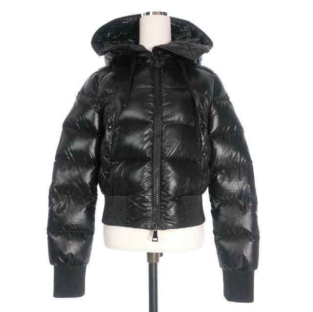 モンクレール MONCLER SOTIRIA クロップドダウンジャケット ブルゾン 0 ブラック 黒 B20934536105
