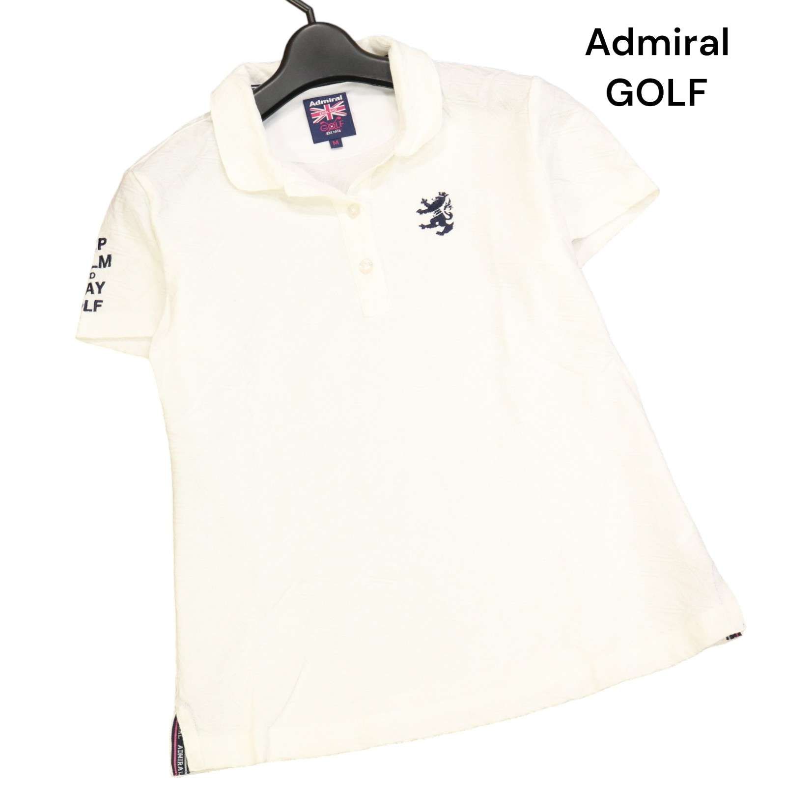 アドミラルゴルフ Admiral Golf 半袖シャツ L ユニオンジャック Admiral GOLF アドミラル ゴルフ 春夏 ユニオンジャック 総柄