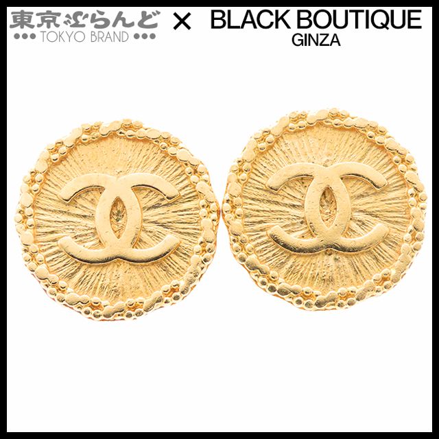 シャネル CHANEL イヤリング ゴールド メタル ココマーク ラウンド GP 96P レディース ヴィンテージ 101819107