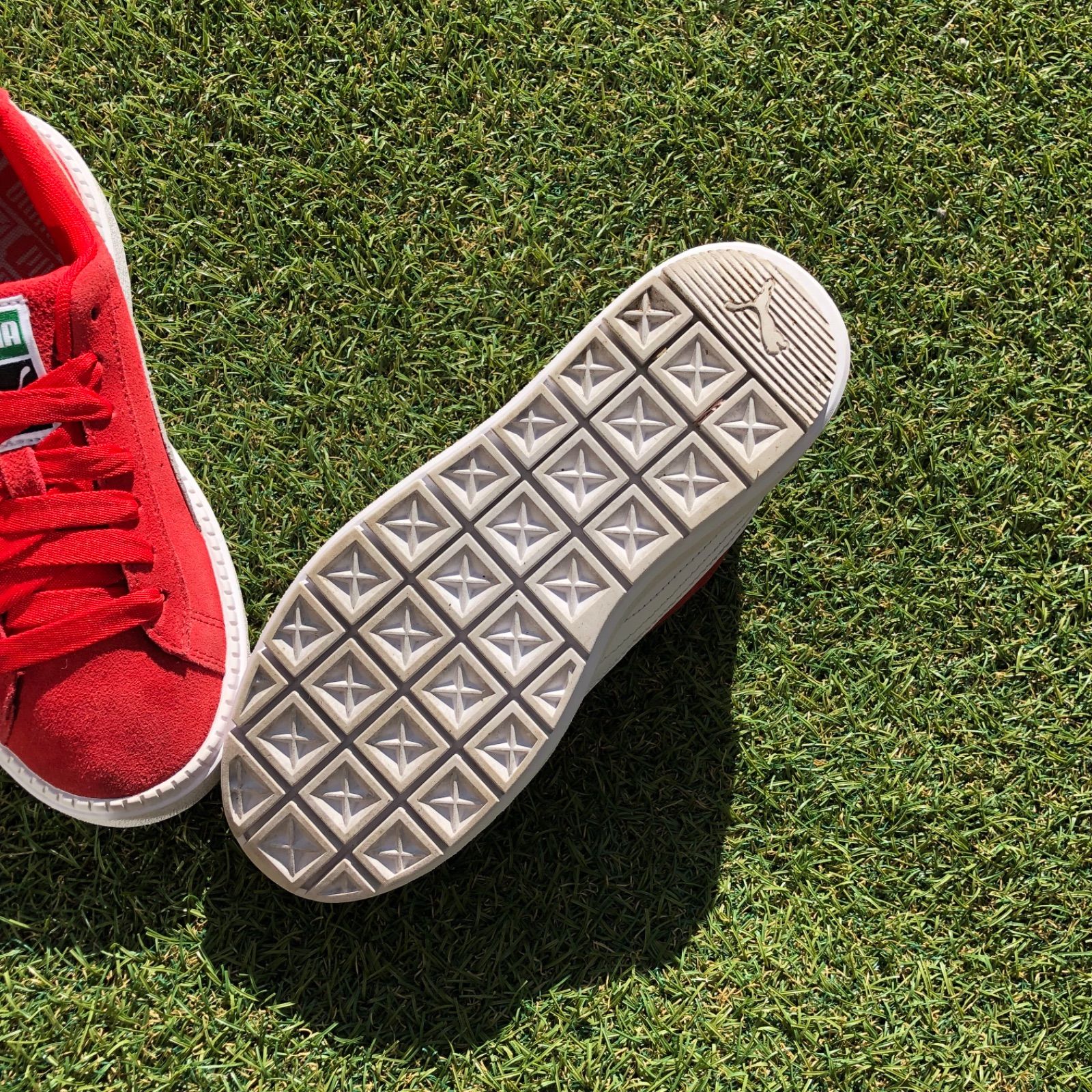 美品23 PUMA プーマ スエードプラットフォーム トレース D746