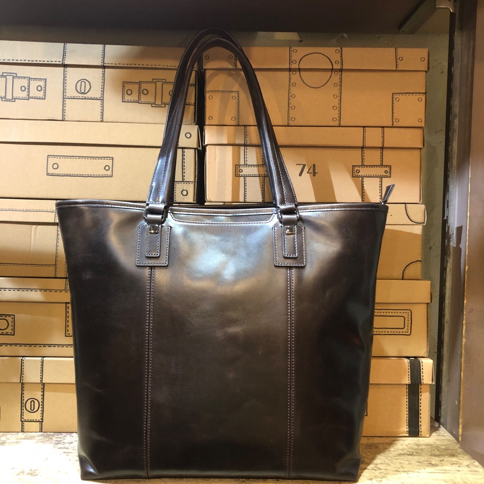 zeha』「新品」【牛革】『本革』《姫路レザー》トートバッグ 手っ取り 