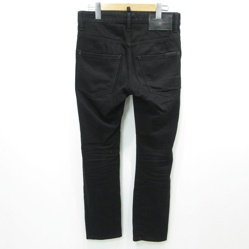 三重本店 DSQUARED2 ディースクエアード ボタンフライデニムパンツ SKATER JEAN S74LB0345 ブラック サイズ 42 108