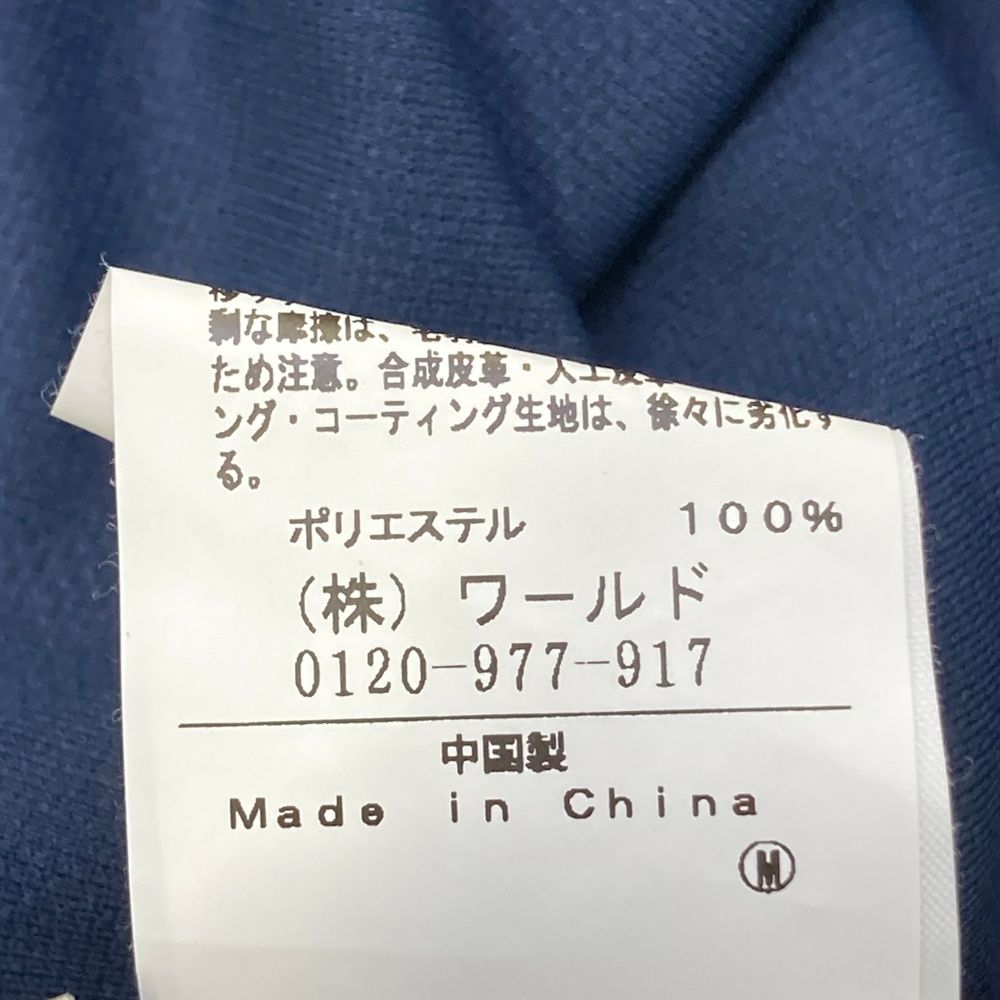 サイズ：42 ADABAT アダバット モックネック 半袖ワンピース ネイビー