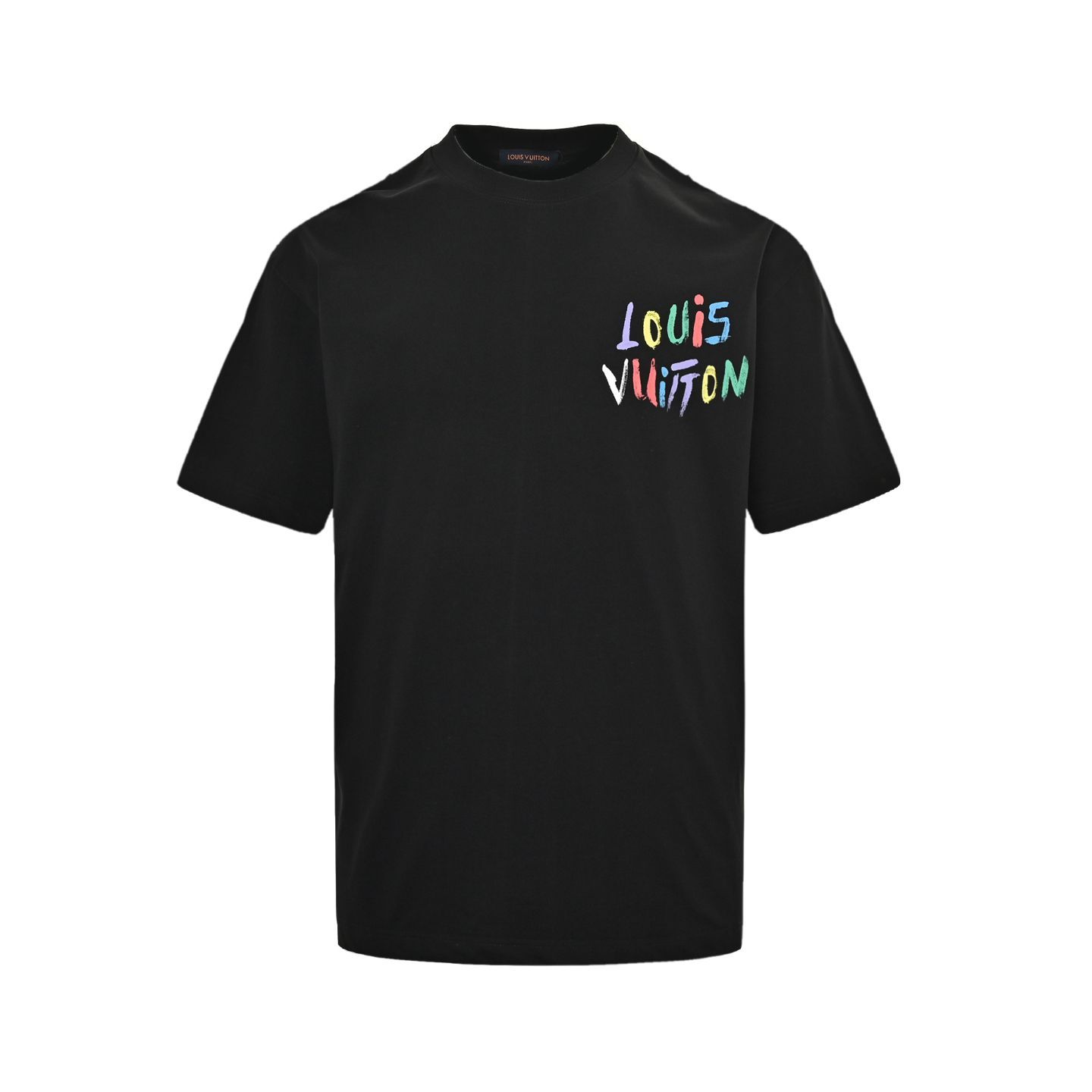 今日特価】Louis Vuitton 25ss 手描きカラーロゴグラフィティ T