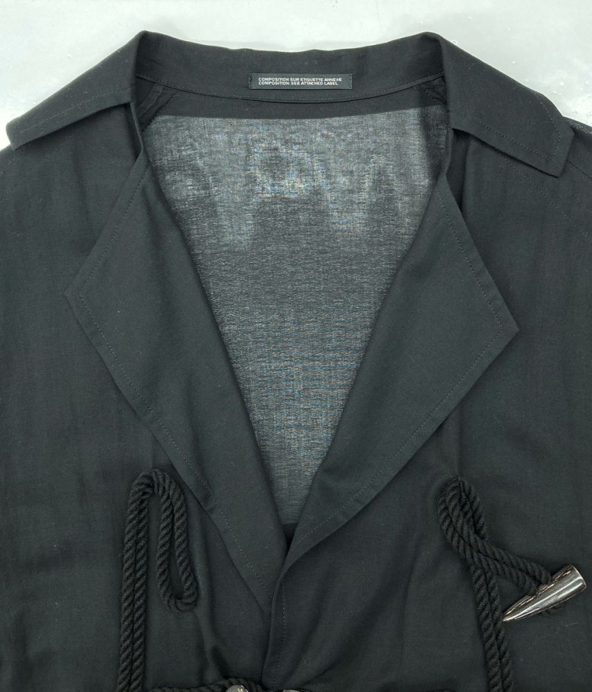 ヨウジヤマモト Yohji Yamamoto Side gather Coat サイド ギャザー 