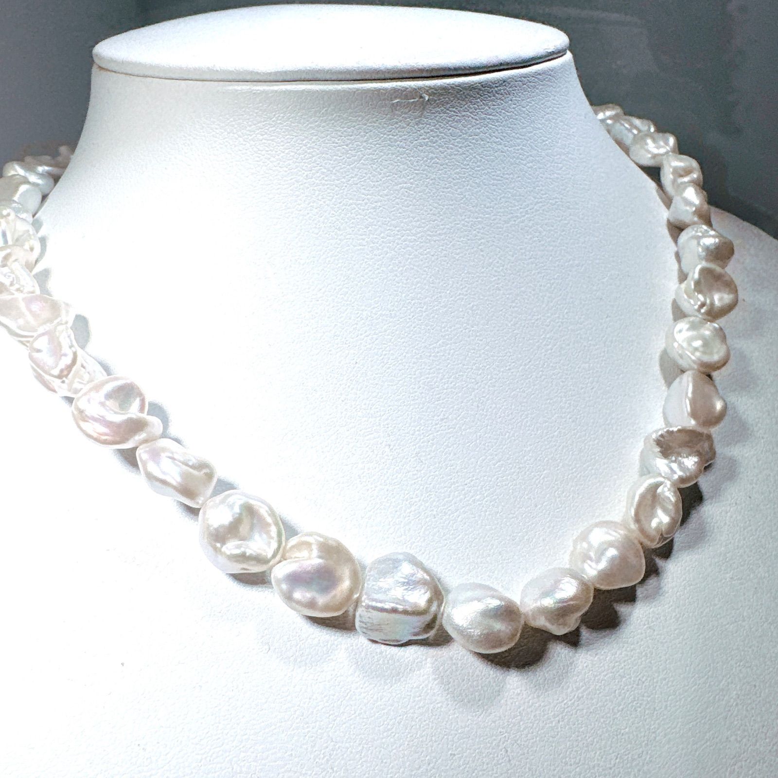 淡水バロックパールネックレスNO25-1856