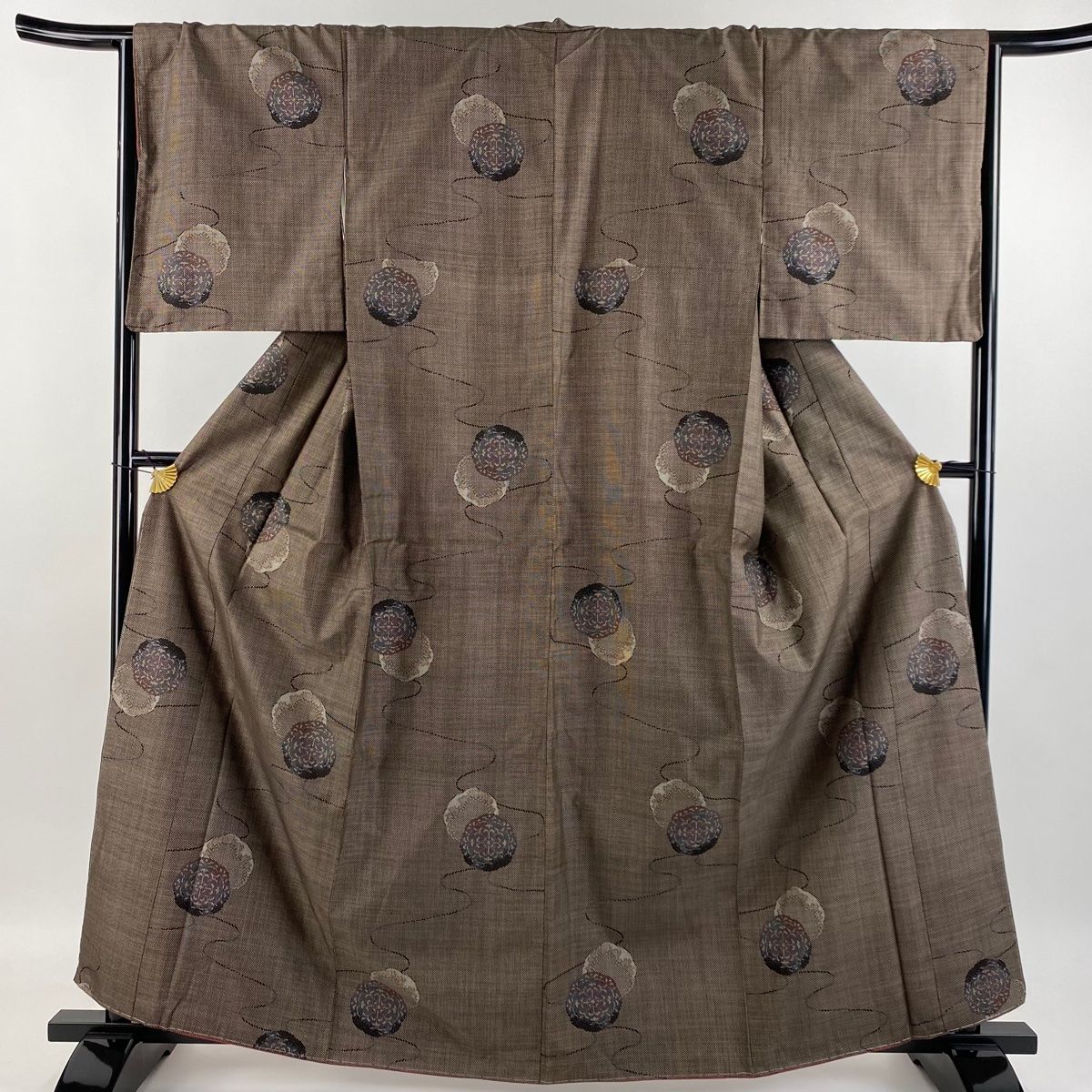 大島紬 美品 名品 身丈160.5cm 裄丈67.5cm 正絹