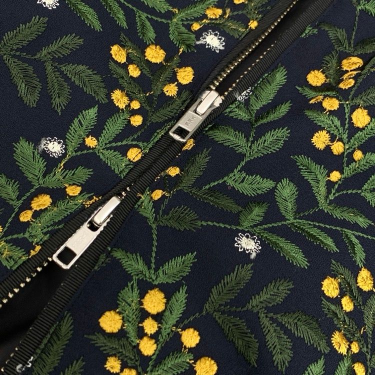 LOKITHO ロキト EMBROIDERY COMBI BLOUSON エンブロイダリー
