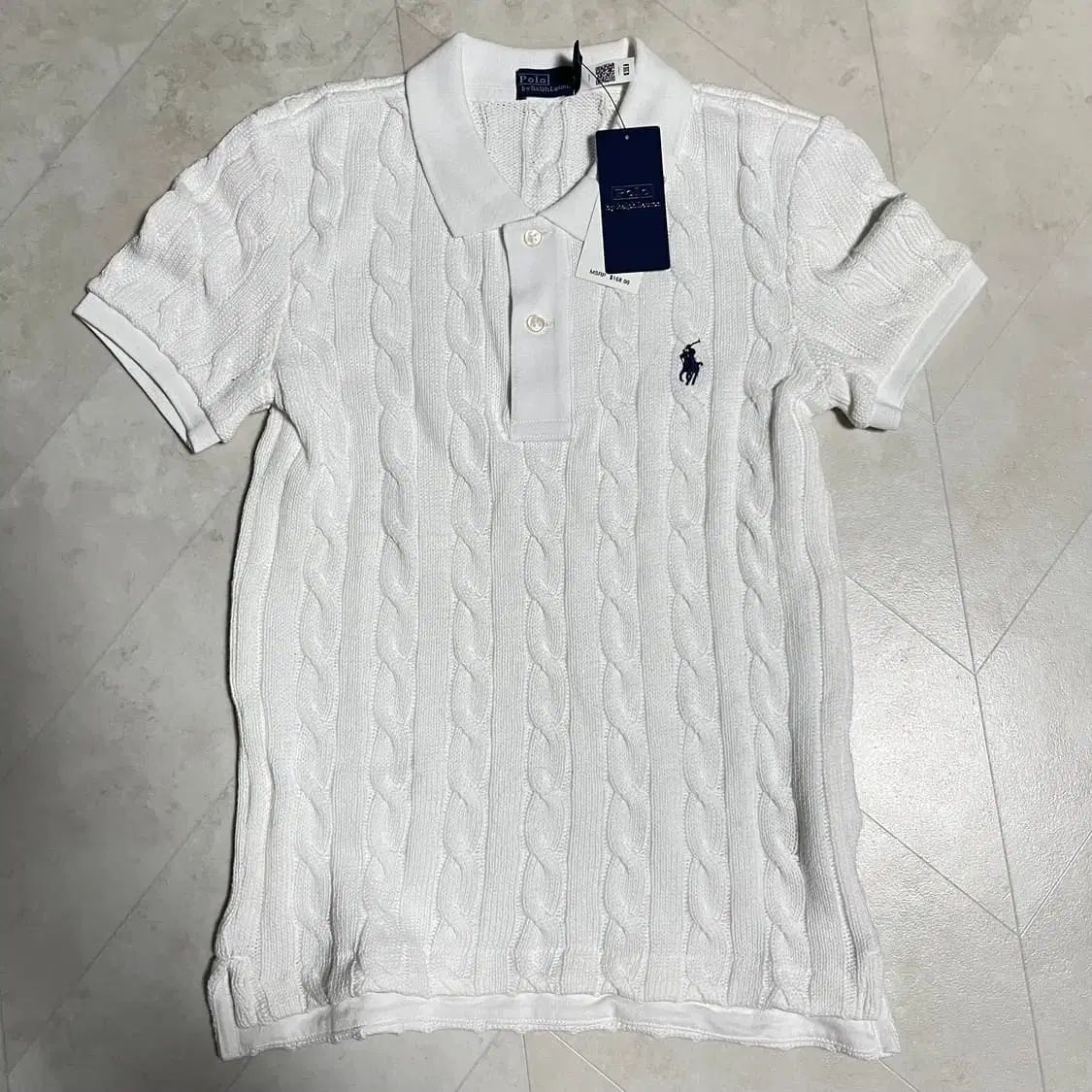 Ralph Lauren ホワイト ケーブルニット セーターMサイズ 安いFashion - Polo Ralph Lauren ケーブルニットセーター M