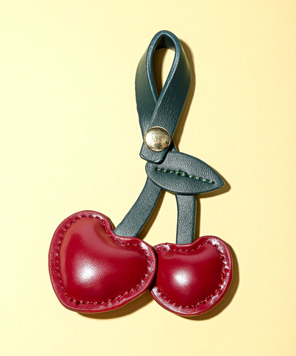 バッグチャーム レディース チャーム レザーチャーム さくらんぼ