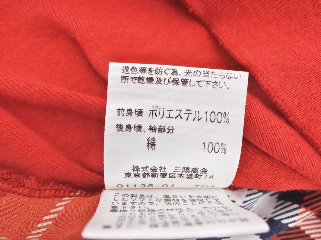 【タグ付】BURBERRY ブルーレーベル　赤チェックポンチョ 大判ストール38 BURBERRY BLUE LABEL バーバリーブルーレーベル マフラー