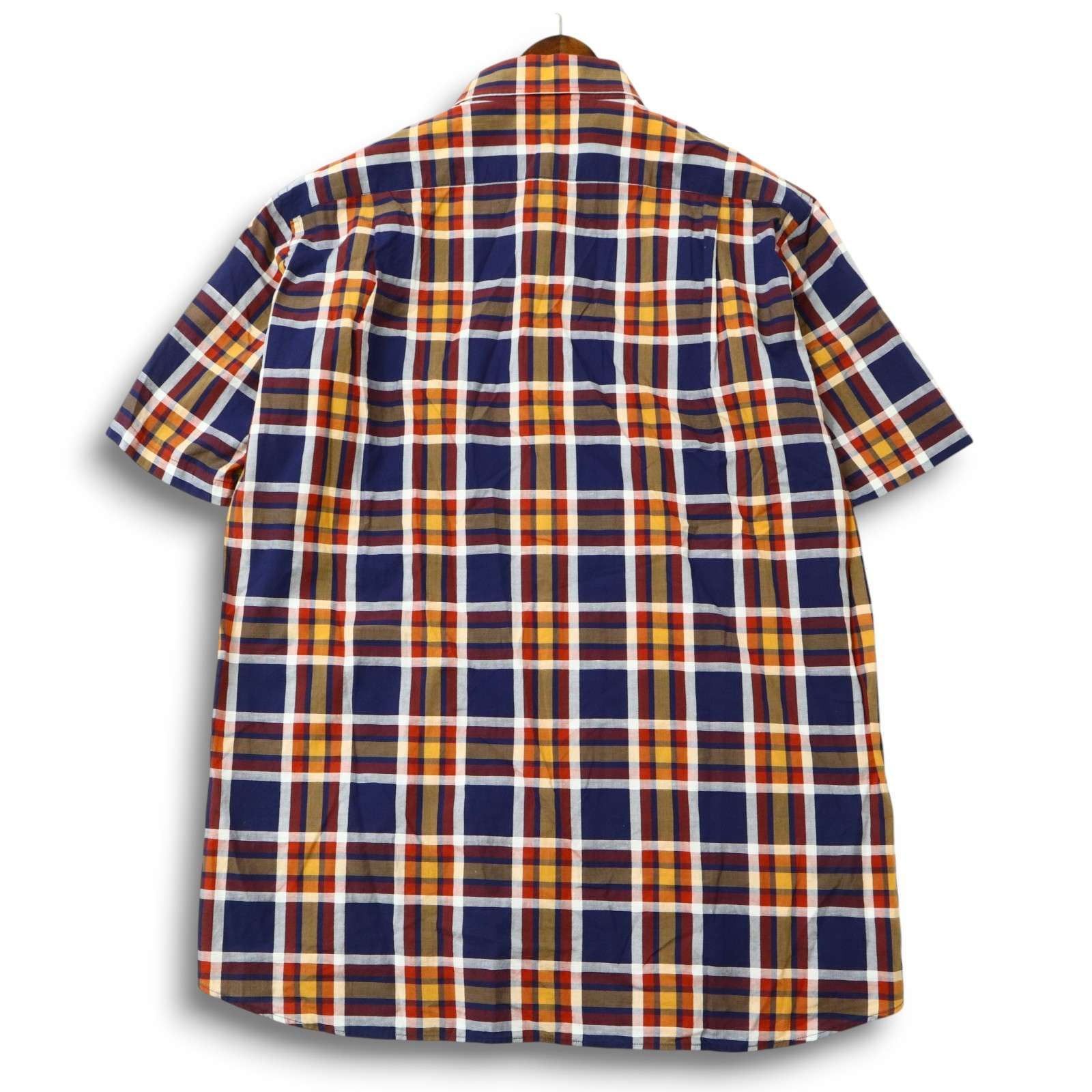 DAKS シャツワンピース 半袖 リネン チェック ダックス DAKS ダックス