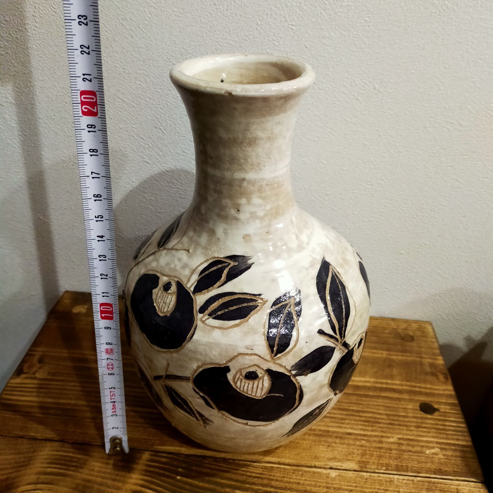 中国古い花瓶 生花 花瓶落とし