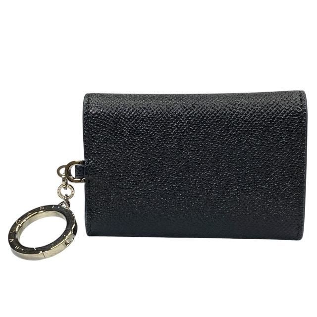 ブルガリ キーケース 6連 ビーゼロワン レザー 黒 ロゴクリップ