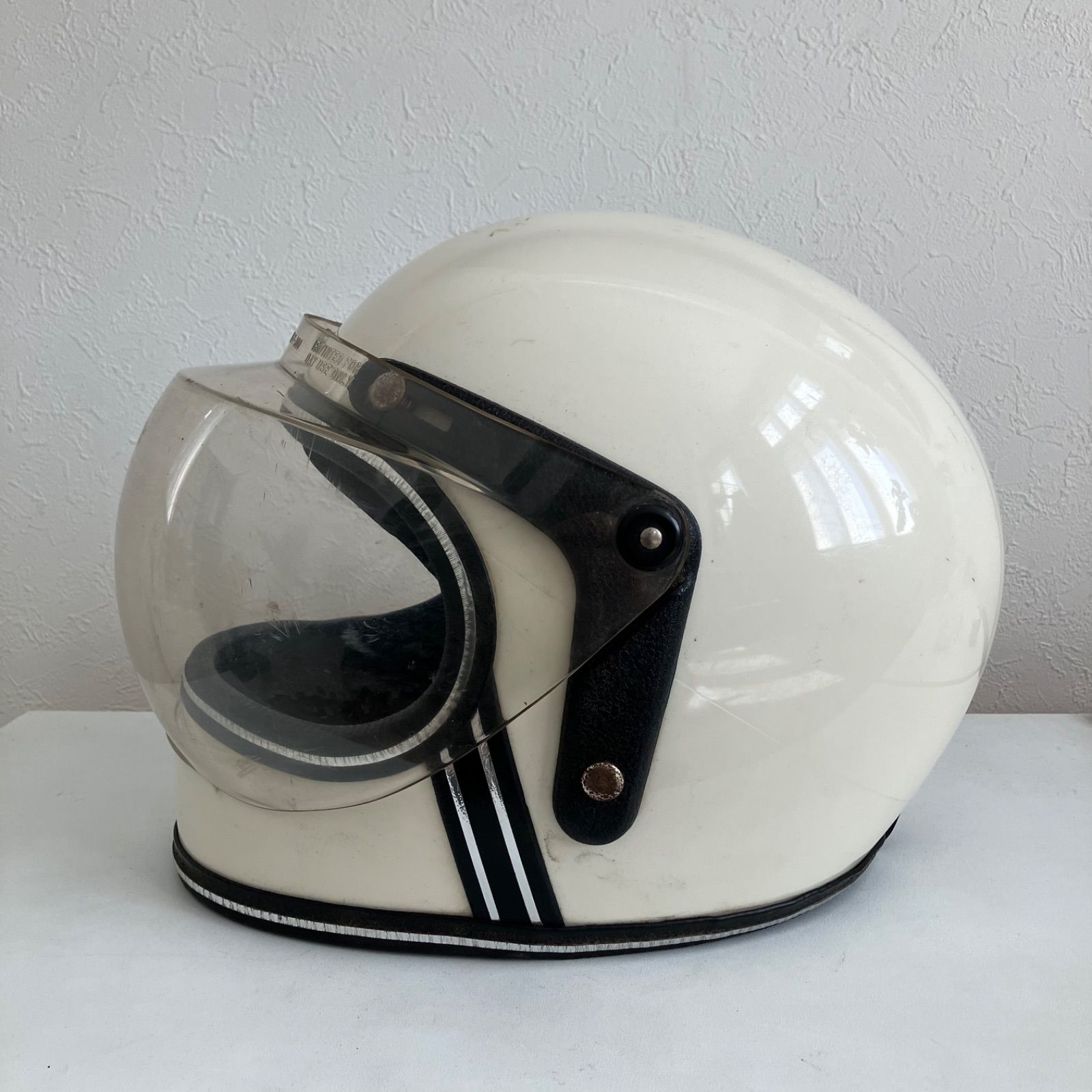GRANT RG-9☆S-Mサイズ ビンテージヘルメット 1970年代 白 希少 旧車