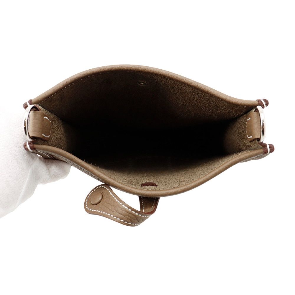 エルメス エヴリンTPM エトゥープ シルバー金具 トリヨンクレマンス W刻印 エルメス エヴリン TPM トリヨンクレマンス エトゥープ シルバー