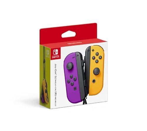 ネオンパープル/ネオンオレンジ_(L)/(R) 左右_本体のみ 【任天堂純正品】Joy-Con(L) ネオンパープル/(R) ネオンオレンジ