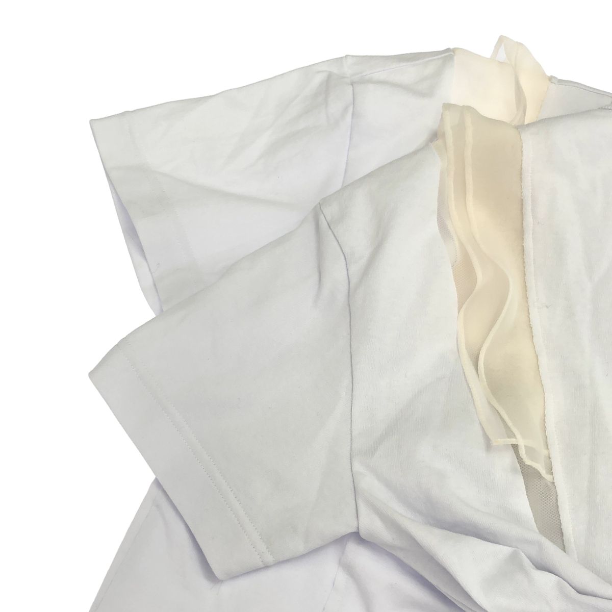 sacai サカイ 25SS Cotton Jersey x Chiffon T-Shirt コットン  