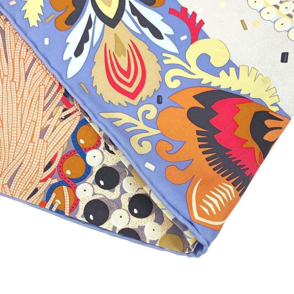 □未使用□ エルメス カレ 90 コスチューム ドゥ フェット ブルー