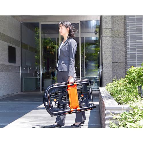 トラスコ中山 TRUSCO 新型カルティオ 樹脂製運搬車 樹脂 台車 折り畳み黒 780×490mm 自重6.8kg 軽量 MPK-780-BK