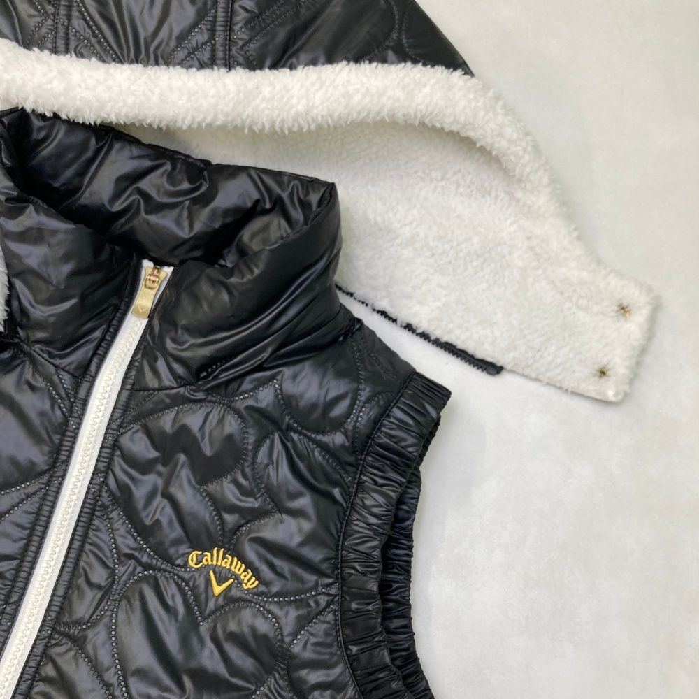 キャロウェイ　レディース　ゴルフ　中綿　ジャンパー　ベスト　赤　L 85 Callaway(キャロウェイ) レディース 機能性 ベスト ジップアップ