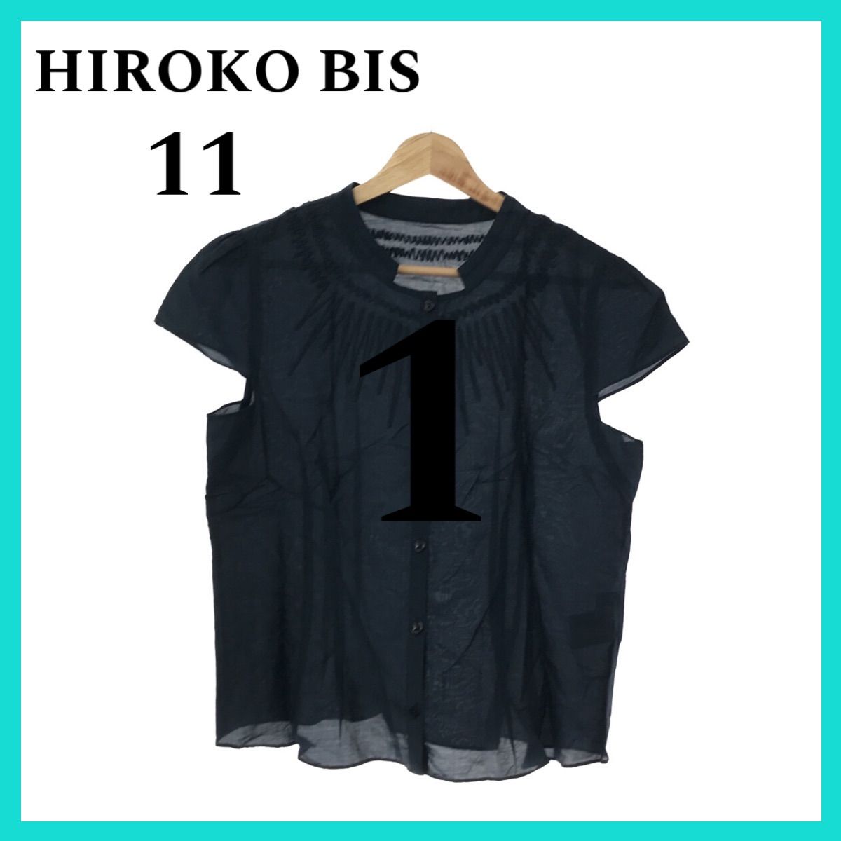 HIROKO BIS ヒロコビス トップス シャツ ブラウス 袖なし ブラック 11