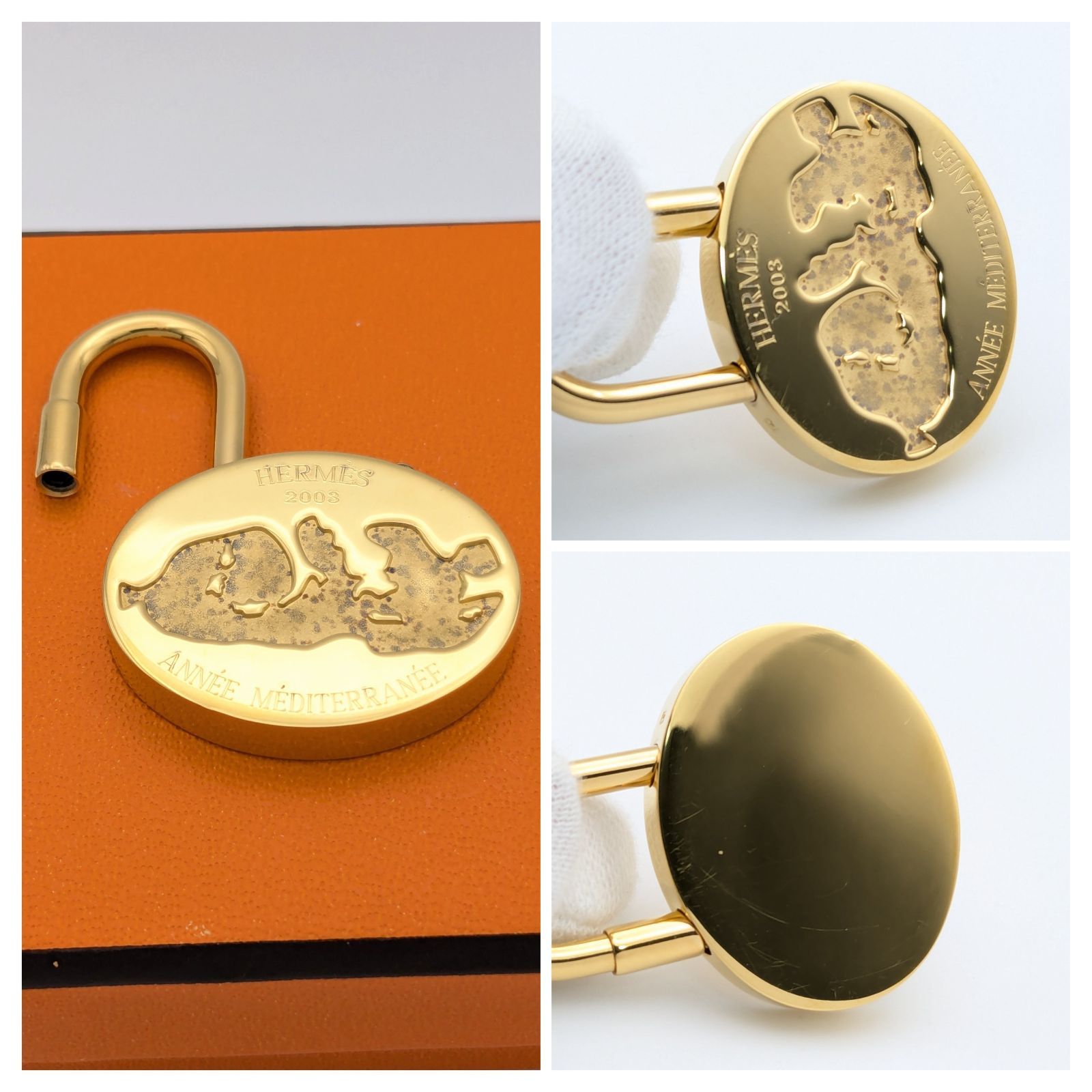 2003年限定 エルメス HERMES カデナ 地中海 ゴールド 箱付 - メルカリ