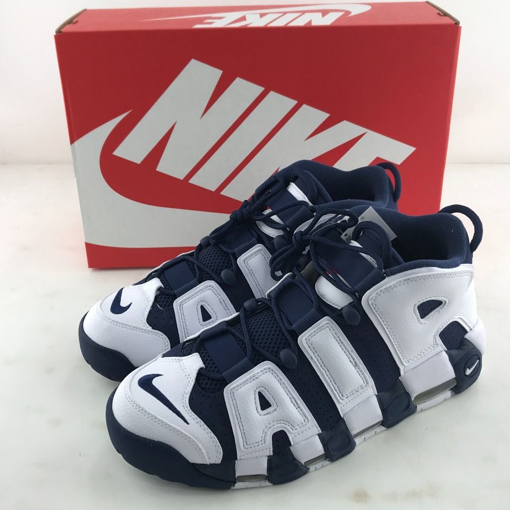 02w04790 ナイキ NIKE AIR MORE UPTEMPO エアモア アップテンポ ネイビー 28.5cm ベトナム製 メンズ 箱あり  スニーカー FQ8182-100 【中古品】 - メルカリ