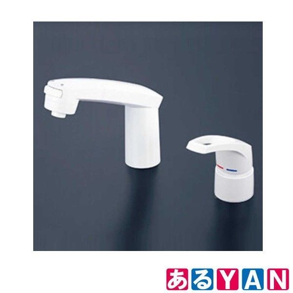 KVK シングル洗髪シャワー KM8007S3 洗面水栓 ツーホール 排水栓なし 4952490806661