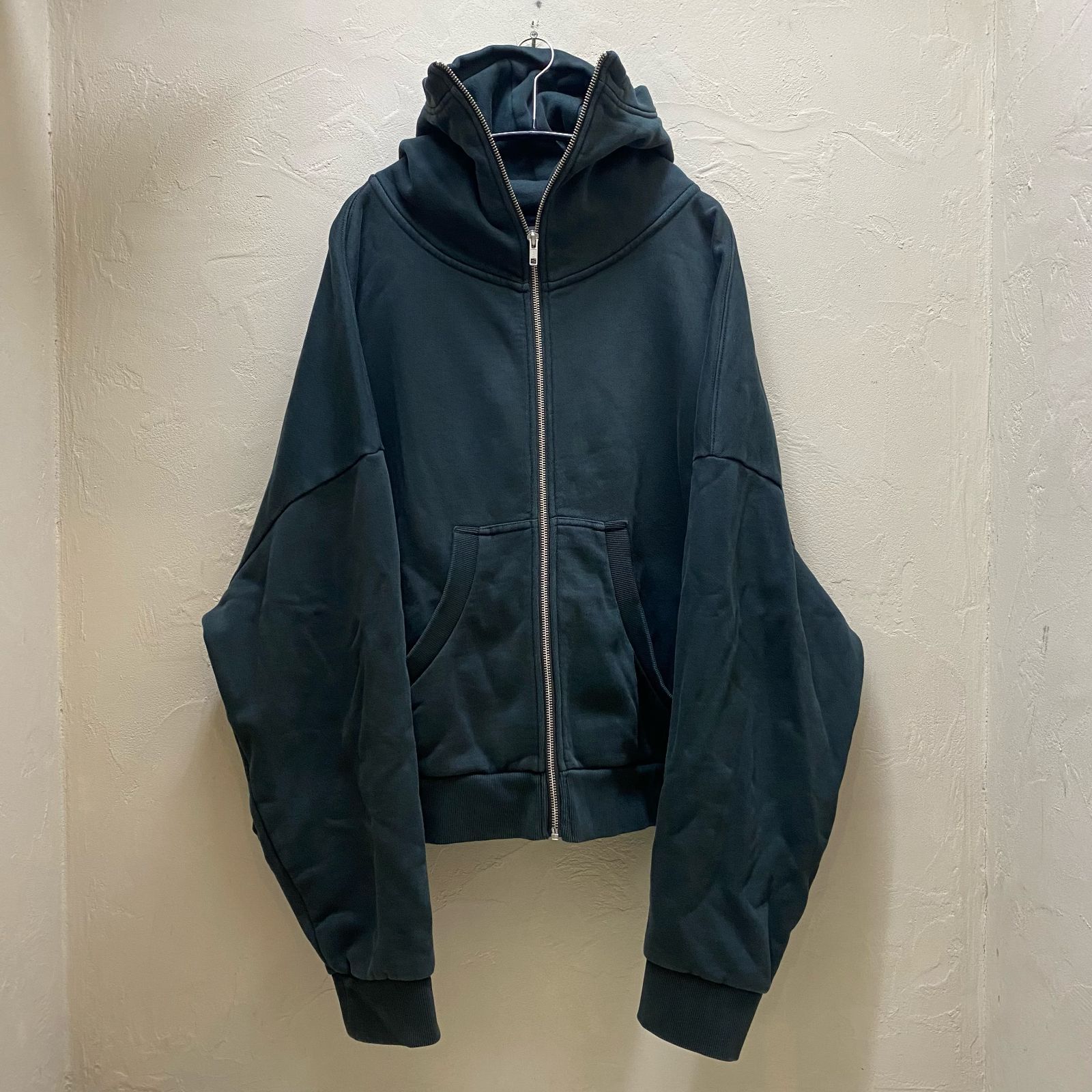 entire studios エンタイア スタジオ FULL ZIP WASHED BLACK 